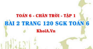 Bài 2 trang 120 SGK Toán 6 Tập 1 Chân trời sáng tạo